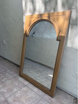 Wood mirror