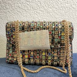 Multicolor Chain Strap Women's Bag