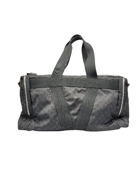 Bottega Veneta Intreccio Tech Fabric Duffle Bag in Grey with Strap & Dust Bag