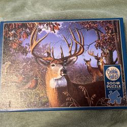 Deer And Pheasant Cobble Hill 500 Piece Puzzle 