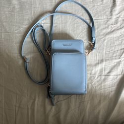 Small Blue Crossover Purse