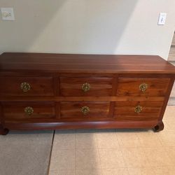 Fine Handcrafted Solid Mahogany Wood Shanghai Sideboard Buffet - 71 inches