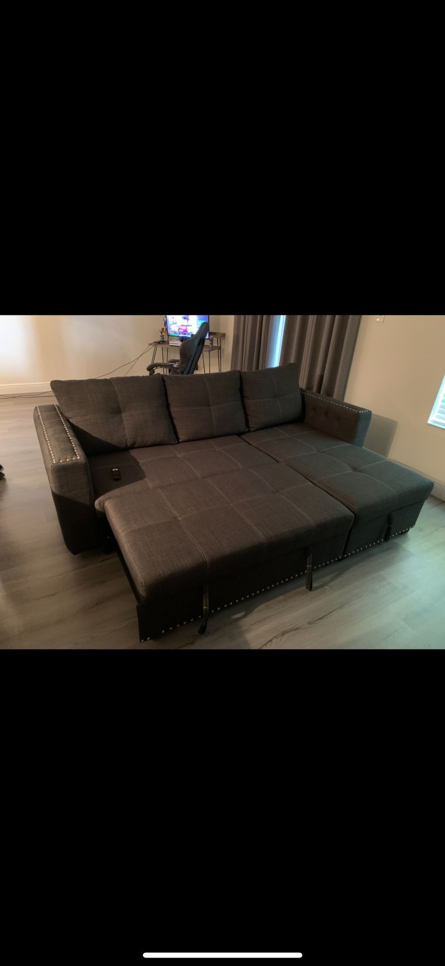 Dark Gray Sectional Sofa 