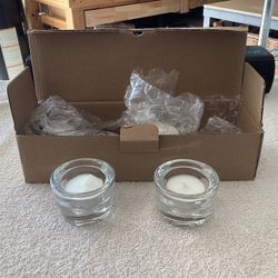 Glass Candle Holder