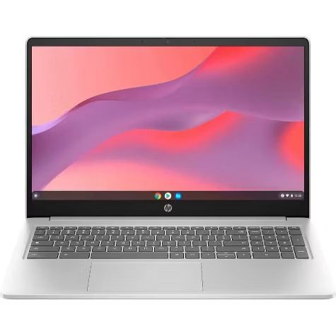 HP Chromebook 15.6” HD Laptop, Intel Processor N200, 8GB RAM, 64GB eMMC, Chrome OS