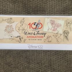 NEW Walt Disney Animation Studios 100 yrs of Wonder theatre poster 18.5”w x 8”h