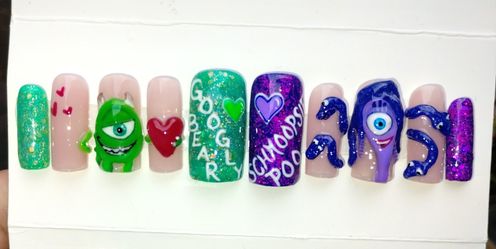 Monsters Inc Press-on Nails 