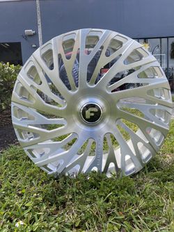 26” Forgiato Bioforca Monobloc Brushed Silver 26x9/26x10 Wheel Set