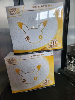 2 X Pokemon 30th anniversary etbs for trade