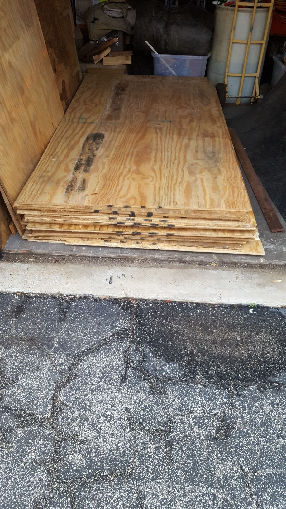 19/32 plywood 4x8 sheet 2x4x10 pressure treated boards