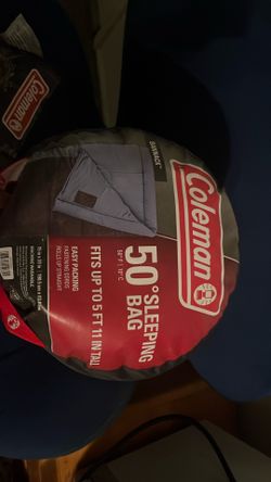 Large tent and sleeping bag