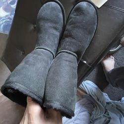 Black Uggs Boots Women Size 7