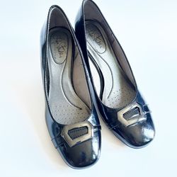 LifeStride Priscilla Black Patent Heels 8M
