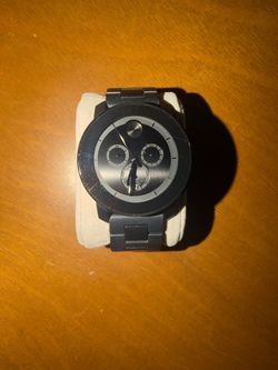 Movado BOLD Black Chronograph Watch