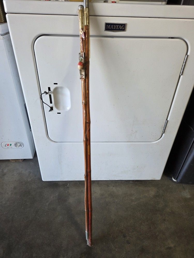 Vintage Bamboo Fishing Rod 10ft Never Opened