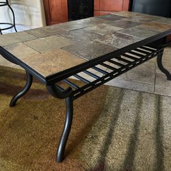 Slate Coffee Table And End Tables Set