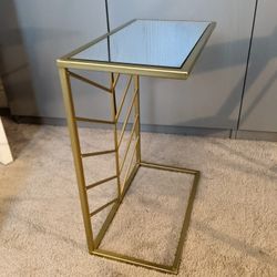 Gold And Mirror C Table