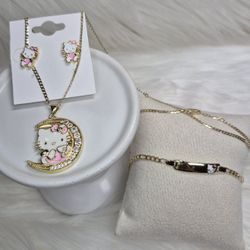 Beautiful Set 14k Gold Laminated Hypoallergenic Waterproof Non Tarnish Prices Are On Description 