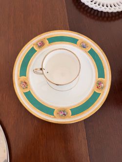 Porcelain Demitasse Cup and Saucer Set
