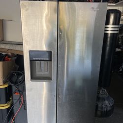 Whirlpool Side By Side Fridge (no handle)