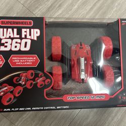 NWT Superwheels Dual Flip 360 Red RC Car