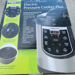 6qt Electric Pressure Cooker Plus
