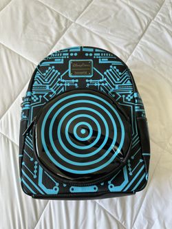 Disney Parks Tron 40th Anniversary D23 Light-Up Loungefly Mini Backpack