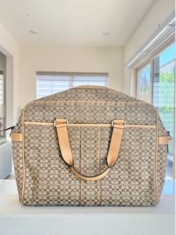 LIKE NEW - Coach Signature Collection Laptop Bag + Matching Coach Laptop Sleeve