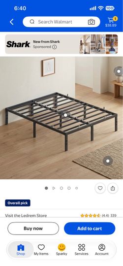 Full size bed with frame