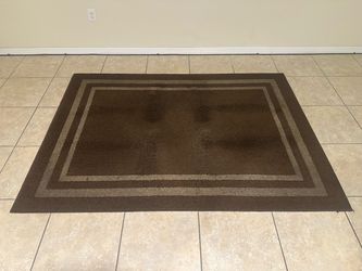 Brown & Tan Area Rug 5x7 ft