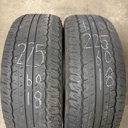 225/60 18 Pair Of Tires Brand Dunlop 