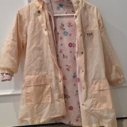 2 In 1 Rain Jacket Size 8 Girl (Fleece Can Be Detached)