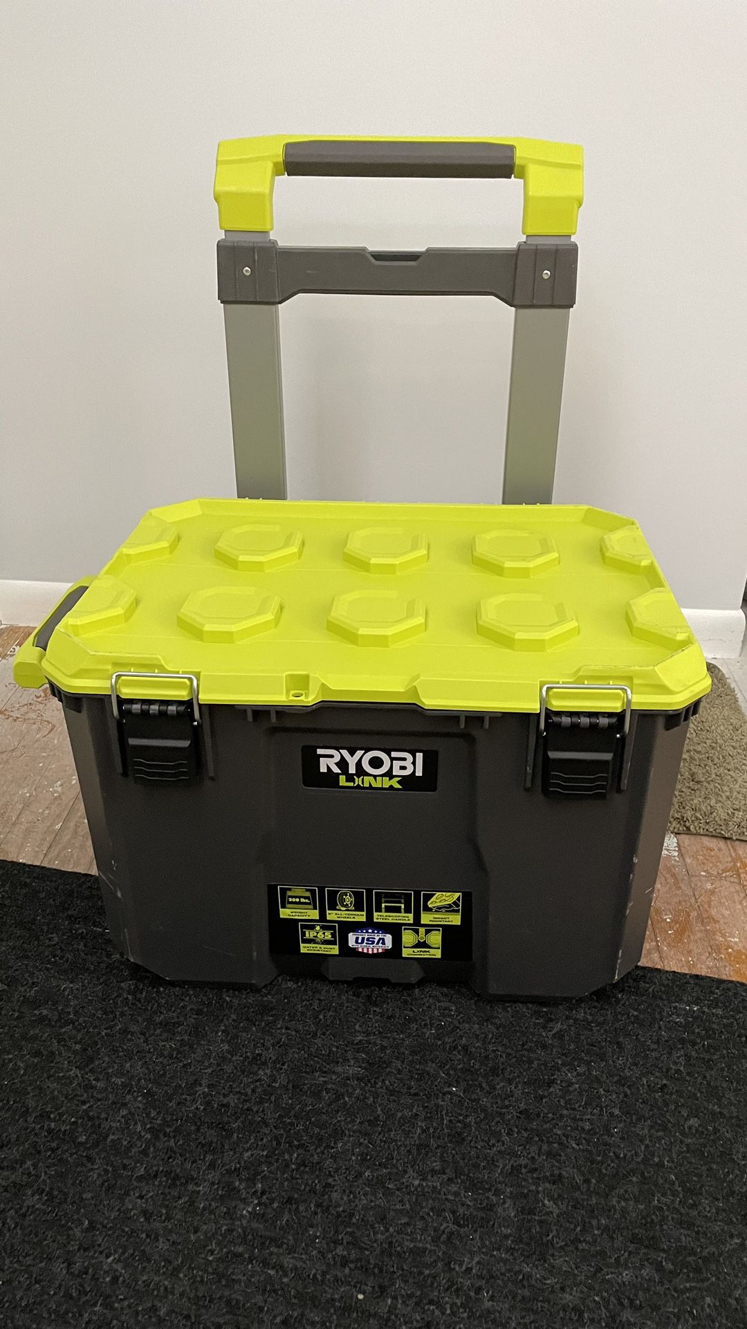 Ryobi Link Rolling Tool Box Pack Out New 