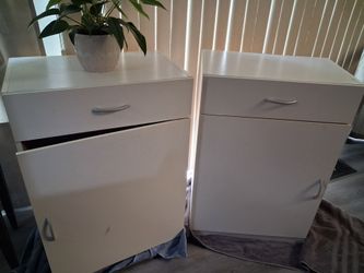 White Closet/garage cabinets-Set of 2