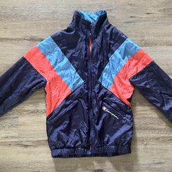 Champion Men's Color Block Nylon Warm Up Track Jacket Size S (Missing Zipper)  