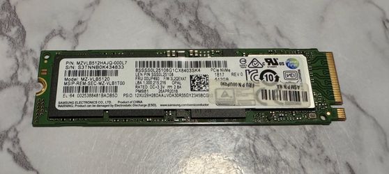 Samsung 512GB NVME SSD