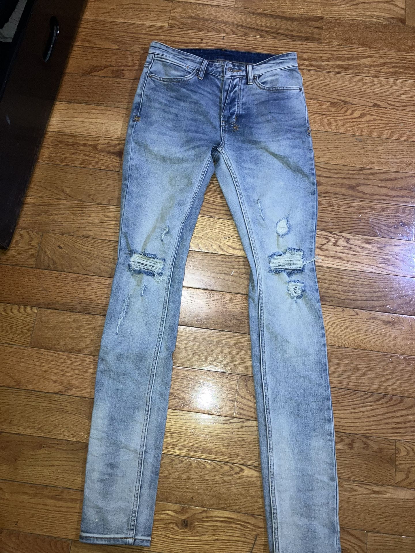 28-ksubi Lightwash Vanwinkle Skinny Jeans