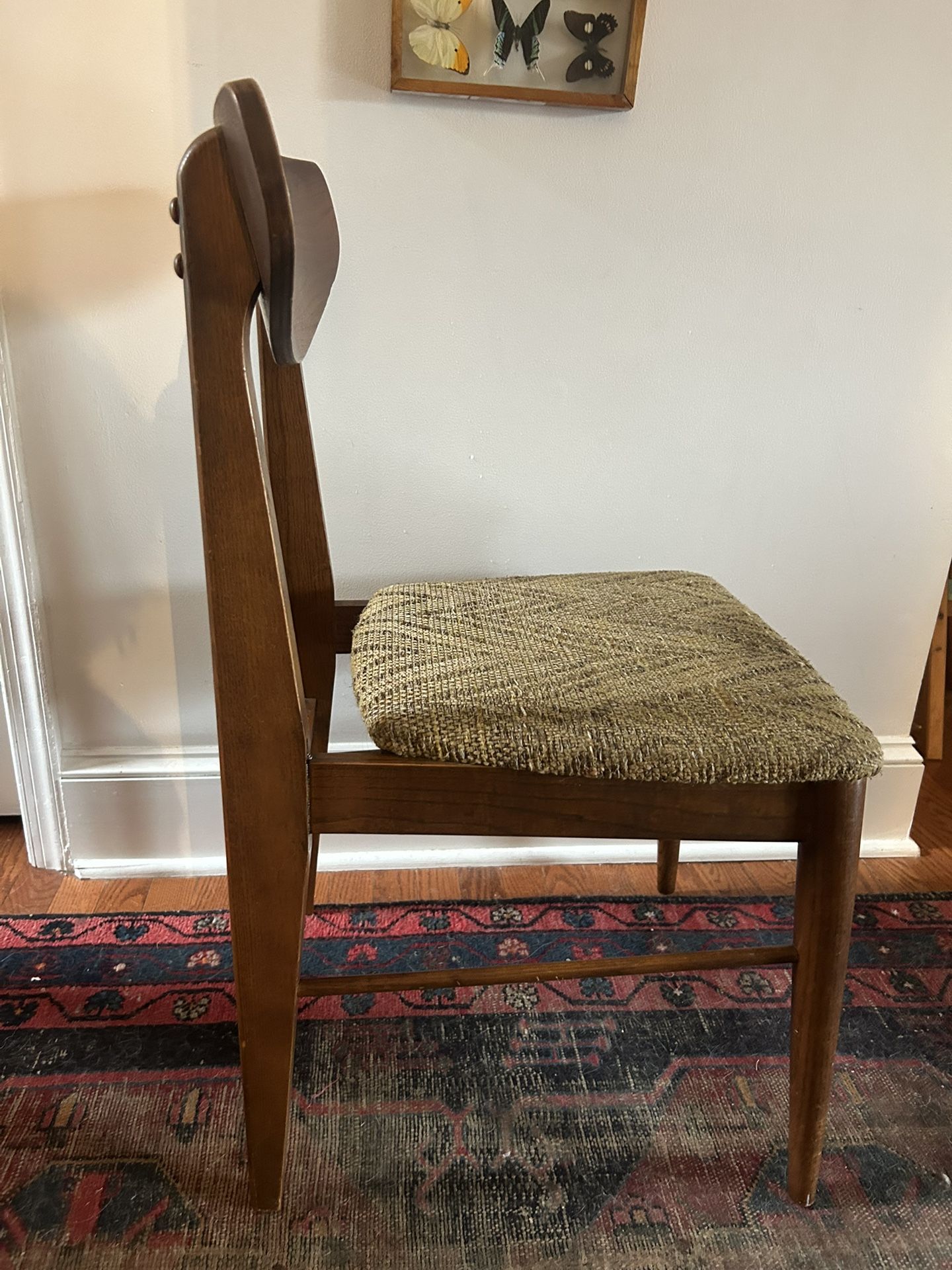 Vintage Woodard ChanVintage chair-Paul Browning for Stanley-Mid Century-Walnut-Cats Eye Dining Chair