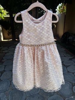 Elegant pink dress for little girl