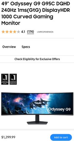 49" Odyssey G9 G95C