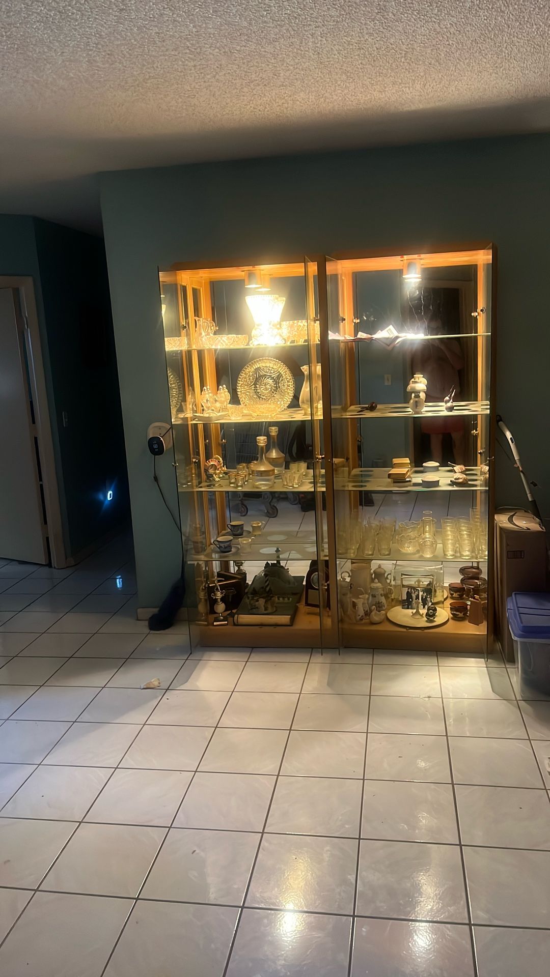 2 Beautiful Curio Cabinets
