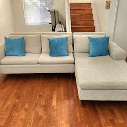 Modern Light Tan Sectional ***Like NEW