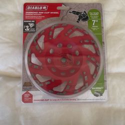 Diablo Diamond Cup Wheel. 7”