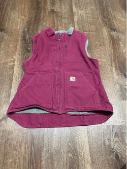 Women Carhartt burgundy vest Size L