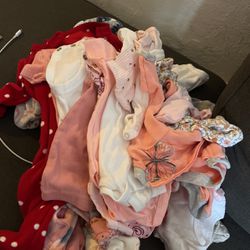 Newborn Baby Clothes, Newborn Diapers, Changing Table And Bassinet! 