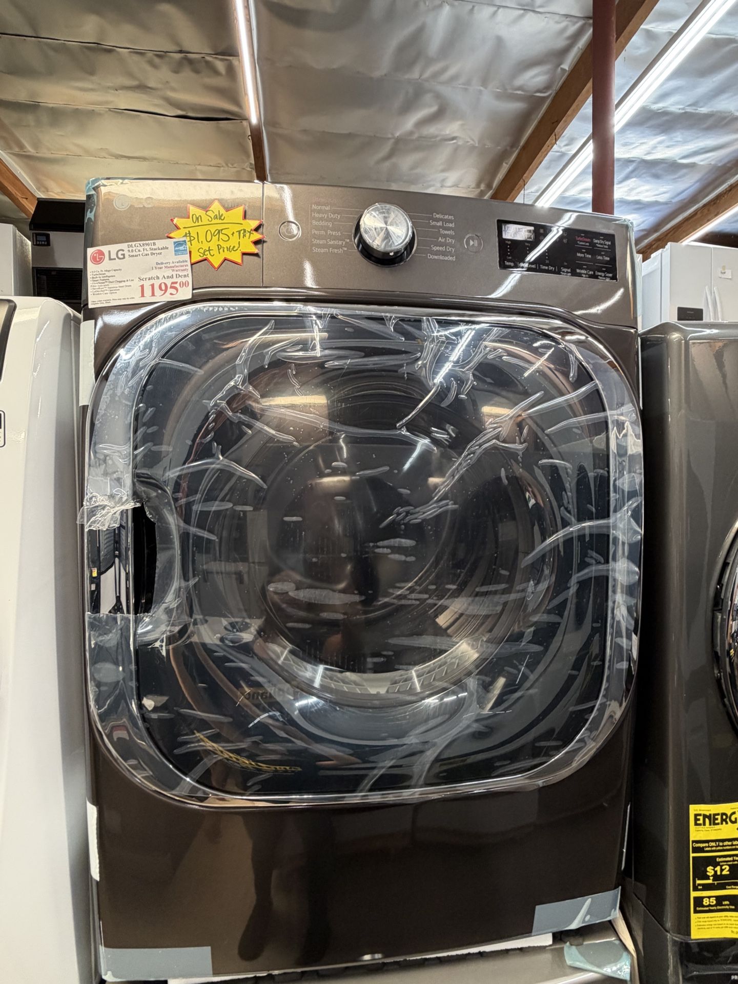 LG 9.0 Cu. Ft. Smart Gas Dryer