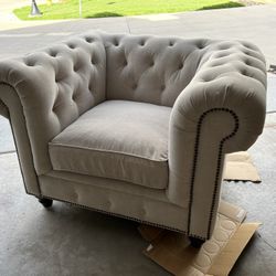 Restoration Hardware? Club Chair Good Condition 