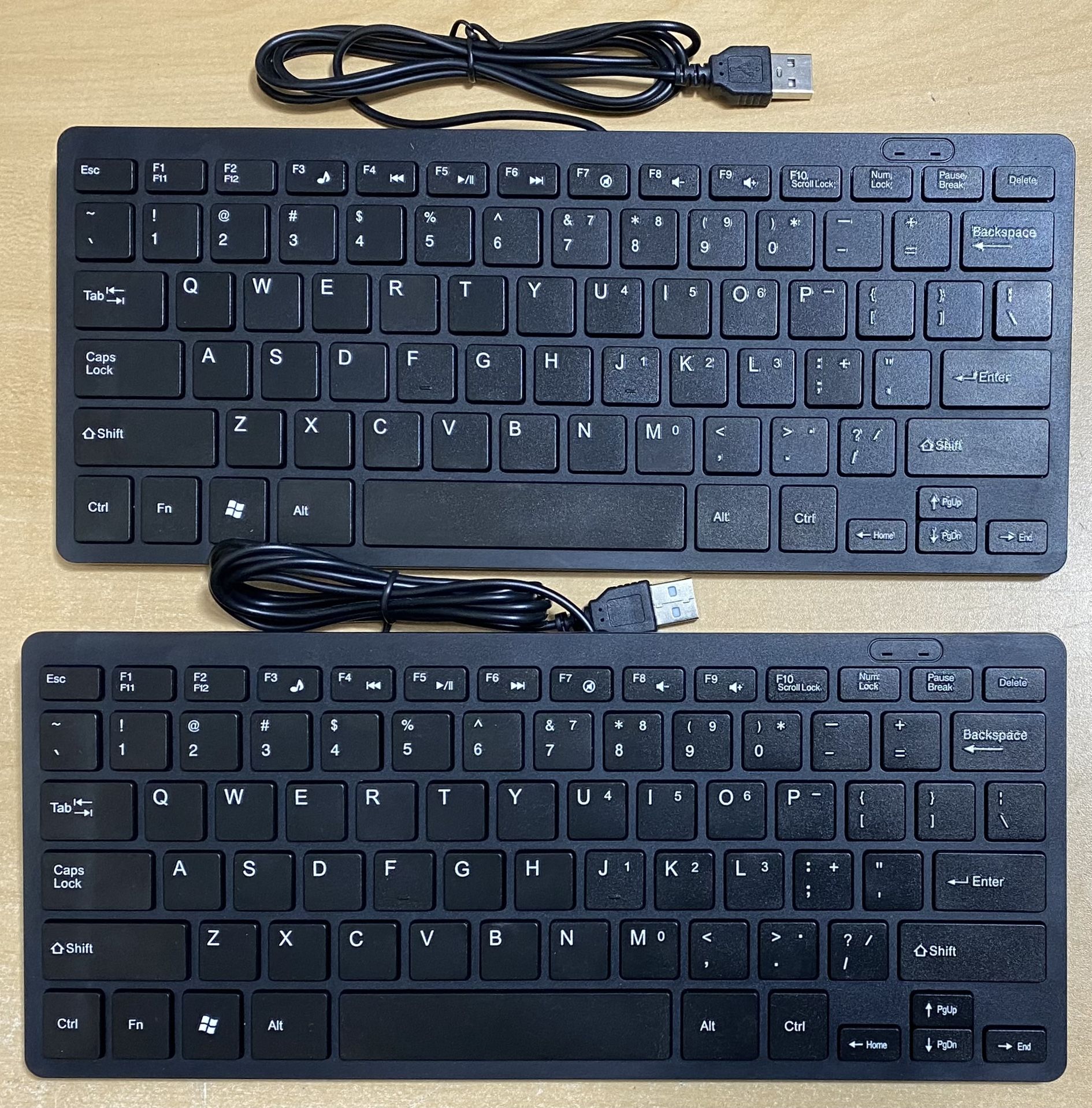 Computer Laptop USB Mini Keyboard Lot of 2