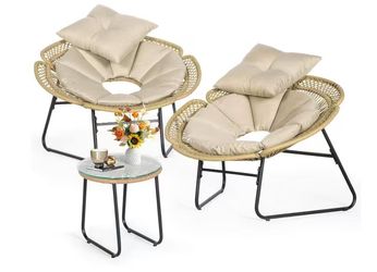 3pc Flower Outdoor Furniture Set 