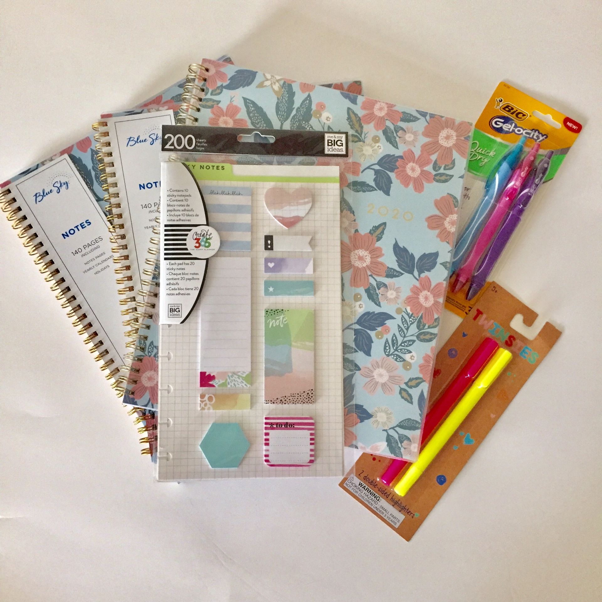 2020 Planner, Notebook, & Stationary Set